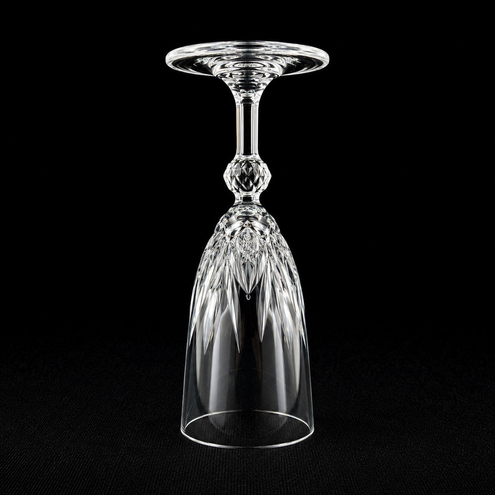 4 Royal Crystal Rock Lenea Gala Champagne Flute Lead Crystal 7.75 Inch Italy - Picture 5 of 16